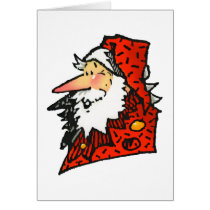 santa note card cards