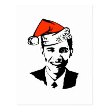 Santa Obama Gear Postcards