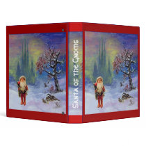 SANTA OF THE GNOMS VINYL BINDERS