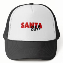 Santa Off Duty hats by CelebrationZazzle Santa Off Duty hats