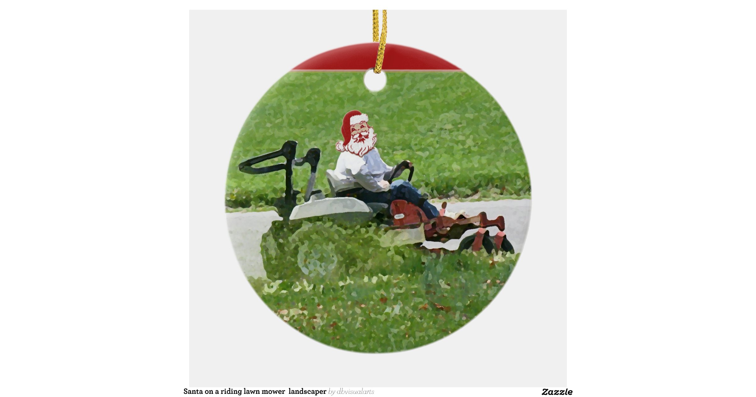 santa on a riding lawn mower landscaper double sided santa on a riding lawn mower landscaper double sided