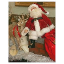 santa on a rooftop letterhead