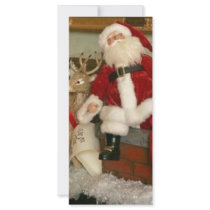 santa on a rooftop rack cards by lilandluckysloot santa on a rooftop rack cards
