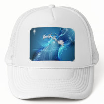 Santa on BlueWave hats by NotionsbyNique Santa on BlueWave hats