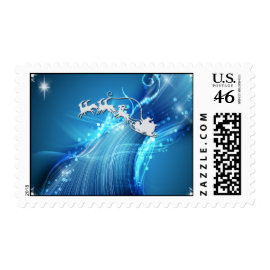 Santa on BlueWave stamp