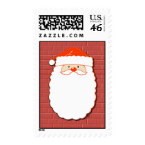 Santa on Chimney postage