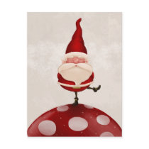 Santa on fungus postcards