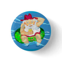 Santa on holidays buttons