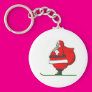 Santa on Skis Key Chains
