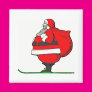 Santa on Skis Fridge Magnets