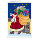 Santa on the Roof Card cards