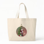 Santa Ornament Canvas Bag