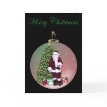 Santa Ornament cards