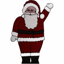 Santa Ornament photo sculptures