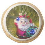 Santa Ornament Round Premium Shortbread Cookie