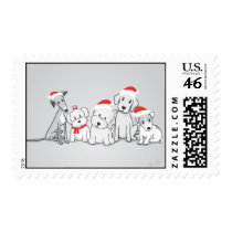 Santa Paws postage by gollykim Santa Paws postage
