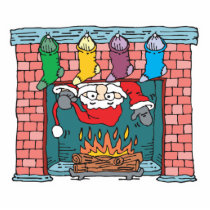 santa peeking in fireplace photo sculptures by doonidesigns santa peeking in fireplace photo sculptures