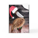 Santa Pelican Christmas Card