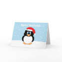 Santa Penguin - Christmas Card