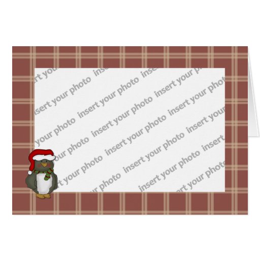 Santa Penguin Photo Card