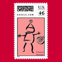 Santa Pictogram Stamp stamps