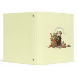 Santa Pipe Sack of Toys 3 Ring Binders