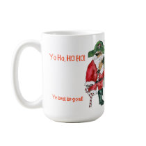 Santa Pirate Christmas Mug by zooogle Santa Pirate Christmas Mug