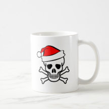 Santa Pirate Coffee Mugs