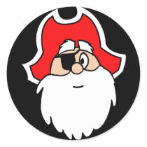 Santa Pirate Stickers