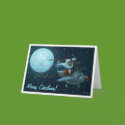Santa Plane Card