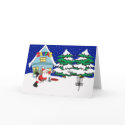 Santa Playing Disc Golf cards