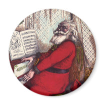 Santa Playing Piano magnets
