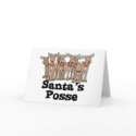 Santa posse reindeer cards
