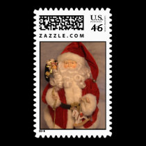 Santa postage stamps