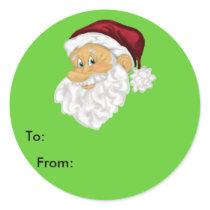 Santa Present Label stickers