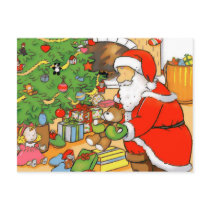 Santa presents Card postcards