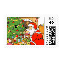 Santa presents stamps