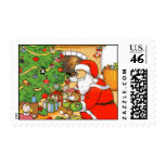 Santa presents postage