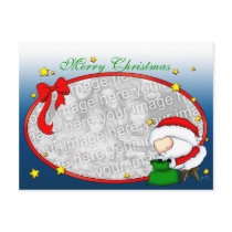 Santa Presents postcard Template by hawksmont Santa Presents postcard Template