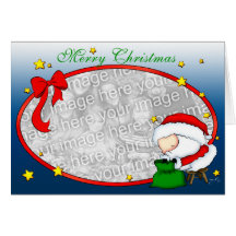 Santa Presents template Greeting Card