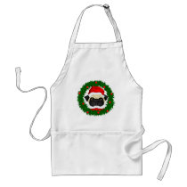 Santa Pug aprons by adore_a_pug Santa Pug aprons