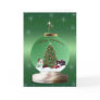 Santa Puppies Christmas Card