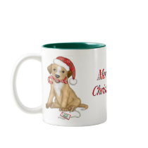Santa Puppy mugs