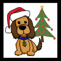 Santa Puppy poster