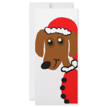Santa Puppy Rack Card rack cards by Rajee1 Santa Puppy Rack Card rack cards