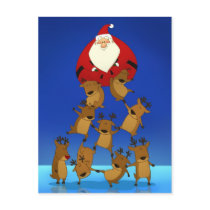 Santa Pyramid Postcard