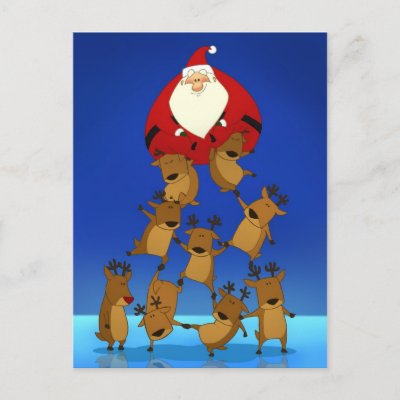 Santa Pyramid Postcard