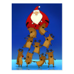 Santa Pyramid Postcard
