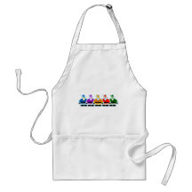 Santa Rainbow Design Aprons