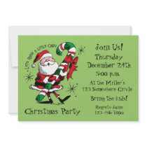 Santa Raising Cane Invitation by pinkinkart Santa Raising Cane Invitation